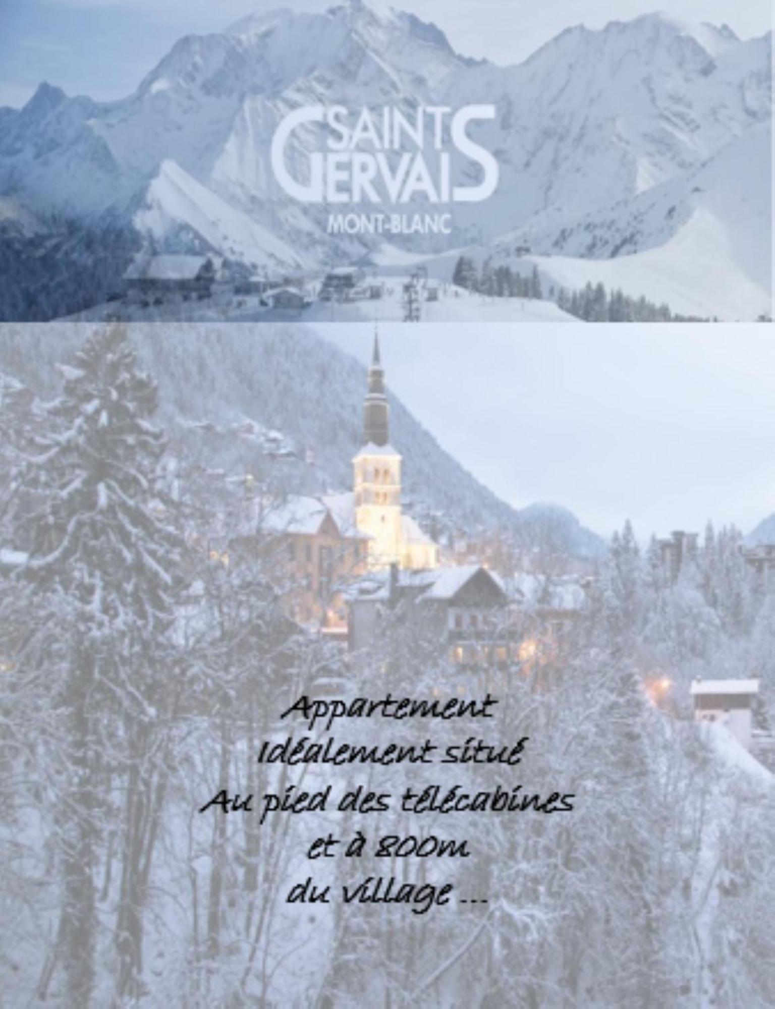 Appartement T2+Cabine Independante Au Depart Des Telecabines Saint-Gervais/Bettex/Mont D'Arbois 外观 照片